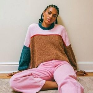 Urban Outfitters soft color block sweater